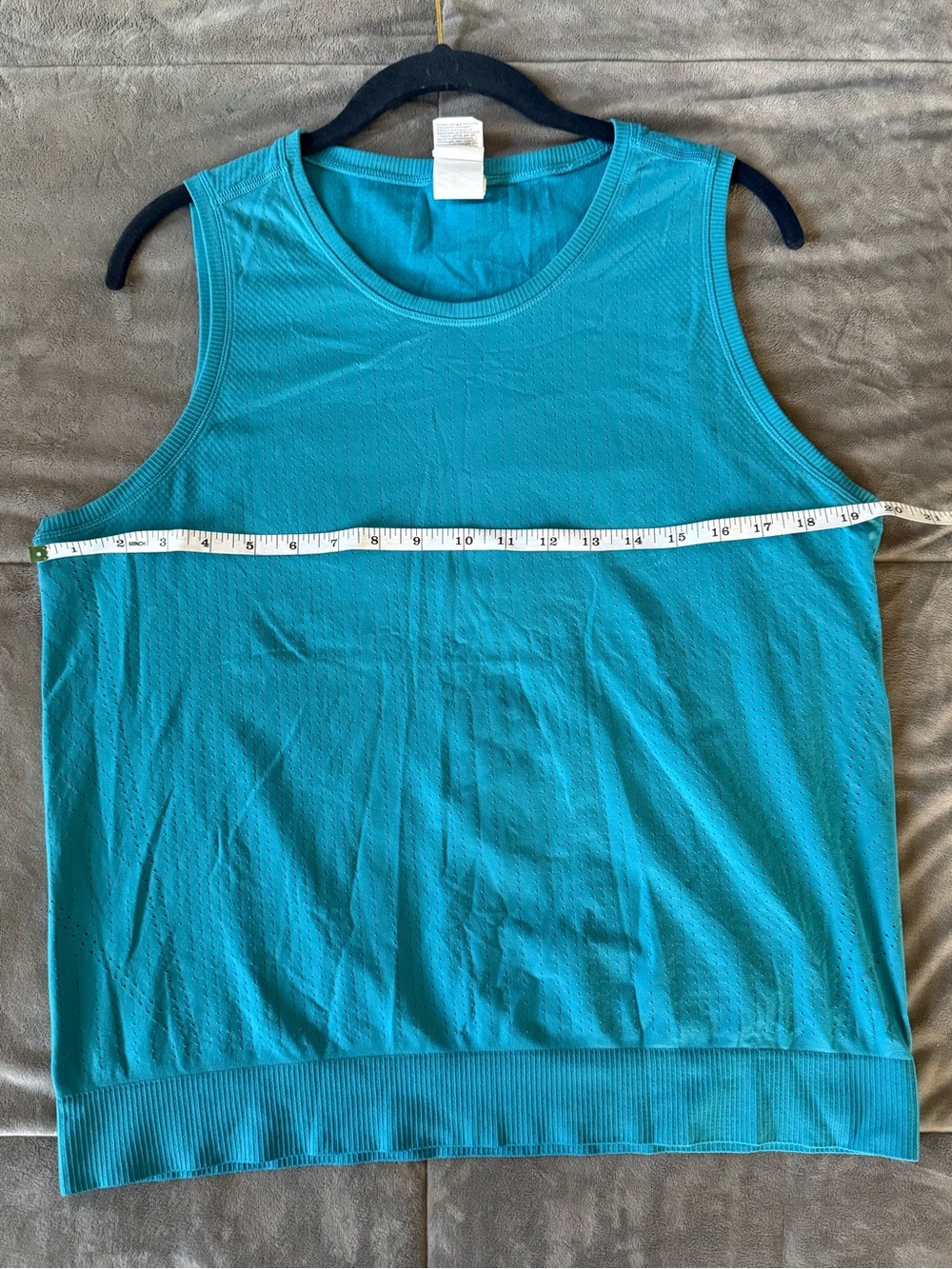 Athleta Bright Teal Sleeveless Tank Top Size L - Picture 4 of 6